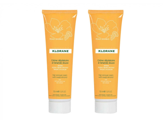 Klorane Crème dépilatoire à l'amande douce - 2x150ml