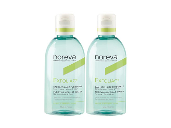 Noreva Exfoliac Eau micellaire purifiante - 2x400ml