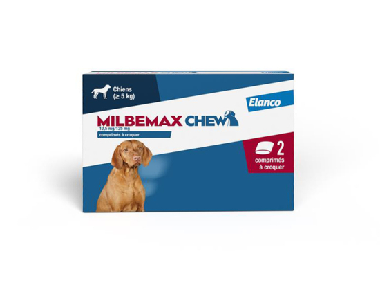 Milbemax Chew Chiens de 5kg et plus - 2 comprimés