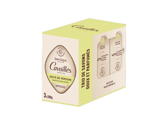 Pain de Savon Surgras Zeste de Verveine - 3x200g