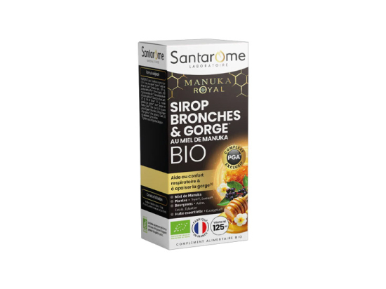 Santarome Bio Sirop Bronches & Gorge Miel de Manuka BIO - 125 ml