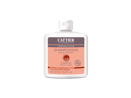 Cattier shampooing cheveux regraissant vite vinaigre de romarin BIO - 250ml