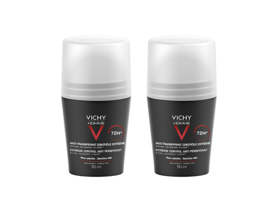 Vichy Homme Déodorant Contrôle Extrême - 2 x 50 ml