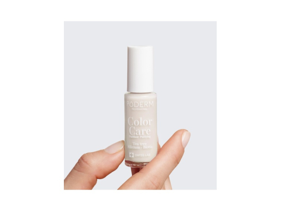 Poderm Color Care vernis soin tea tree teinte Milky - 8ml