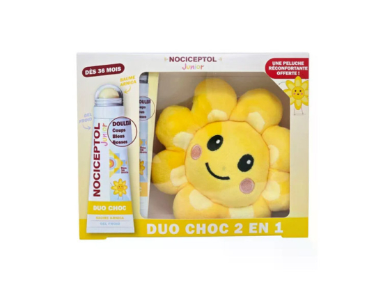 Nociceptol Junior Coffret Duo Choc Baume Arnica + Peluche - 20ml