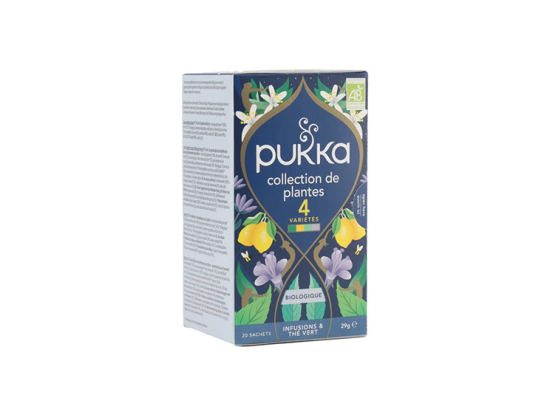 Infusions et Thés Verts Collection de Plantes 4 saveurs - 20 sachets