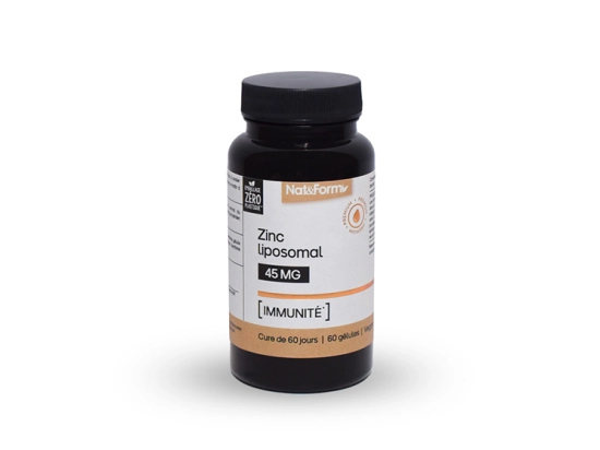 Nutraceutiques Zinc Liposomal 45mg Immunité - 60 gélules