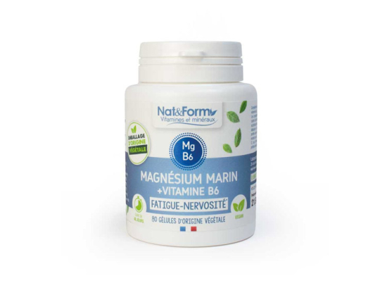 Magnésium Marin + Vitamine B6 - 80 gélules