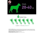 Combo Chien L - Pipette anti-puces pour chien de 20 à 40 kg - 6 pipettes de 2,68ml