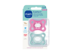 MAM Comfort Sucettes en Silicone Rose 2-6 mois - 2 sucettes