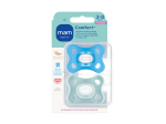 MAM Comfort Sucettes en Silicone Bleu 2-6 mois - 2 sucettes
