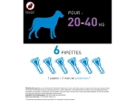 Spot-on Chien L - Pipettes anti-puces pour chien de 20 à 40 kg - 6 pipettes de 2,68ml