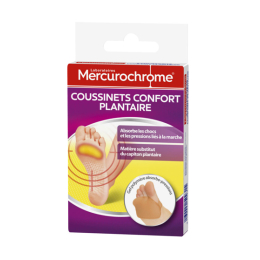 Mercurochrome coussinets confort plantaire - 2 coussinets