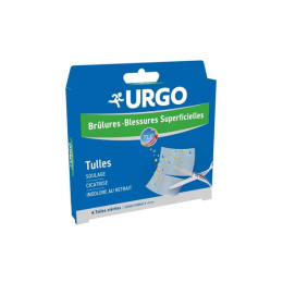 Brûlures Blessures Superficielles Tulles Stériles - 4 bandes de 8x8cm