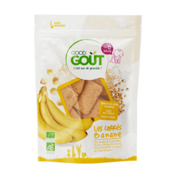 Good Goût Biscuits aux céréales BIO Les carrés Banane - 50g