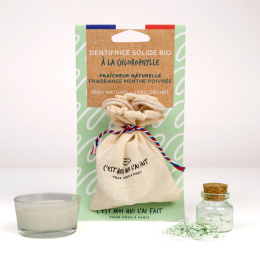 C'est moi qui l'ai fait Dentifrice solide BIO Chlorophylle Menthe poivrée - 24g