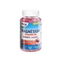 Magnésium Vitamine B6 Goût Cerise - 45 gommes