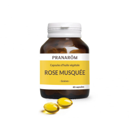 Pranarôm Capsules d'huile végétale de Rose musquée - 60 capsules