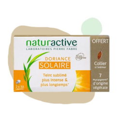 Naturactive Doriance solaire - 2x30 capsules + collier OFFERT