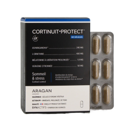 Synactifs Cortinuit Protect Complément alimentaire mélatonine LP et ashwagandha - 60 gélules