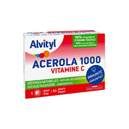 Alvityl Acérola 1000 Vitamine C - 30 comprimés à croquer
