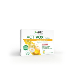 Arkopharma Activox Pastilles adoucissantes gorge sans sucres - 24 pastilles