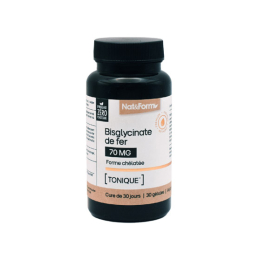 Nutraceutiques Bisglycitane de Fer - 30 gélules