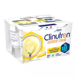 Clinutren Dessert Hyperprotéinée et Hypercalorique Saveur Tarte Citron - 4x200ml