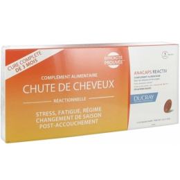 Ducray Anacaps Reactiv Chute Cheveux Réactionnelle - 3x30 gélules