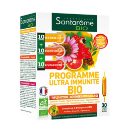Santarome Programme Ultra immunité BIO - 30 ampoules