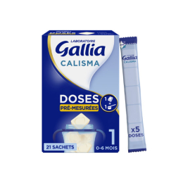 Calisma Pré-mesurées 1er âge - 21 sachets de 5 doses prêtes à l'emploi