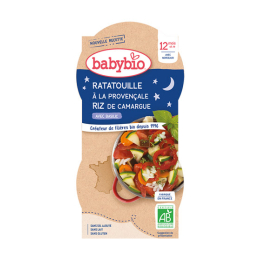 Babybio Ratatouille à la provençale & riz de Camargue BIO - 2x200g