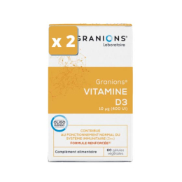 Granions vitamines D3 végétale 2x60 gélules