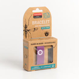 Manouka Bracelet anti-moustiques Mauve
