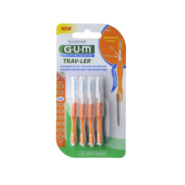 GUM Trav-Ler 1412 Brossettes interdentaires 0,9mm - 4 brossettes