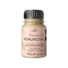Phytalessence Pure Poudre de konjac BIO - 60 gélules