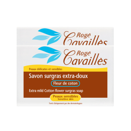 Rogé Cavaillès savon surgras extra doux fleur de coton - 2x250g