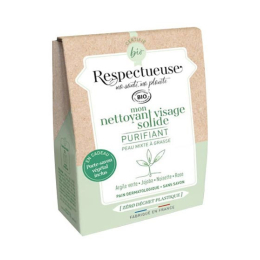 Respectueuse Nettoyant visage solide purifiant BIO - 35 g