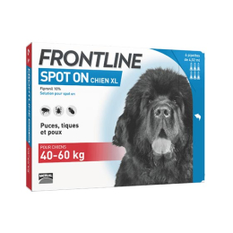 Frontline Spot-On Chien XL 40 à 60 kg - 6 x 4.02 ml