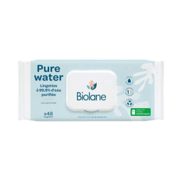 Biolane Lingettes Pure Water - 60 lingettes