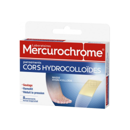 Mercurochrome Pansements cors hydrocolloïdes - 8 pansements