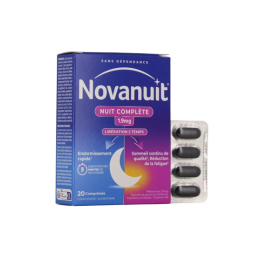 Novanuit Nuit Complète 1,9mg Mélatonine - 20 comprimés