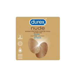 Durex Nude Ultra fins XL - 2 préservatifs