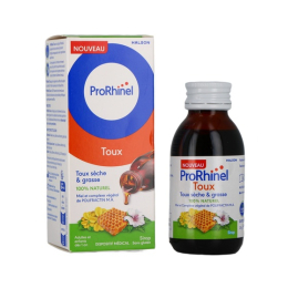ProRhinel Sirop toux sèche et grasse au miel dès 1 an - 95ml