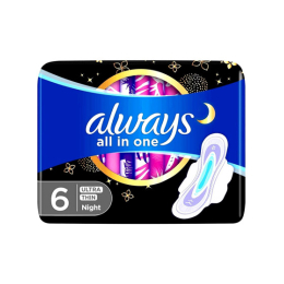 Ultra-Thin All-In-One Night Serviettes Taille 3 - x6