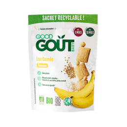 Good Goût Biscuits aux céréales BIO Les carrés Banane - 50 g