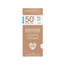 Alphanova Organic Sun Crème solaire BIO teintée medium SPF 50+ - 50ml