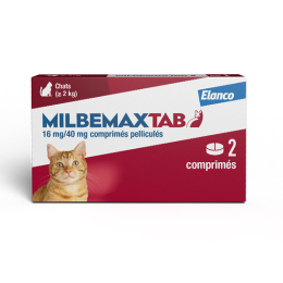 MilbemaxTab Chats à partir de 2kg - 2 Comprimés