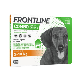 Frontline Combo Chien S 2 à 10 kg - 4 x 0.67 ml