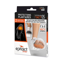 Epitact Protections Plantaires Sport - Noir - Taille L - 2 Protections